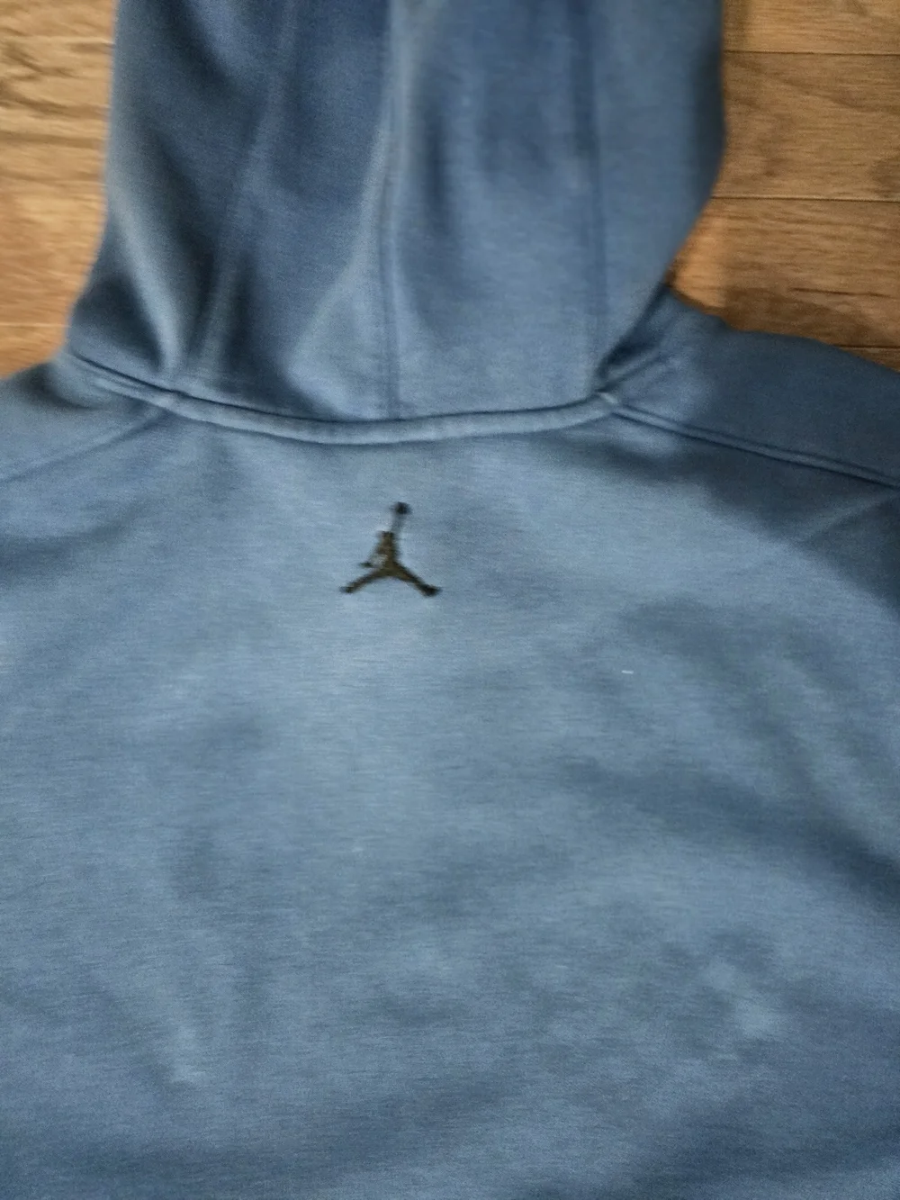 Vintage Y2K Air Jordan Embroidered Spell Out Hoodie Royal Blue Mens XXL Baggy